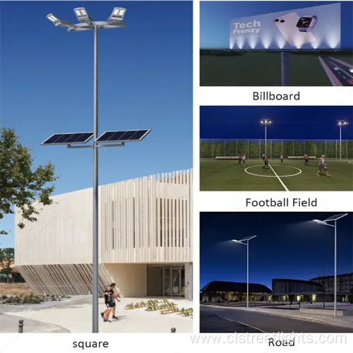 Outdoor Waterproof Solar Street Light with Integrated Solar Panel